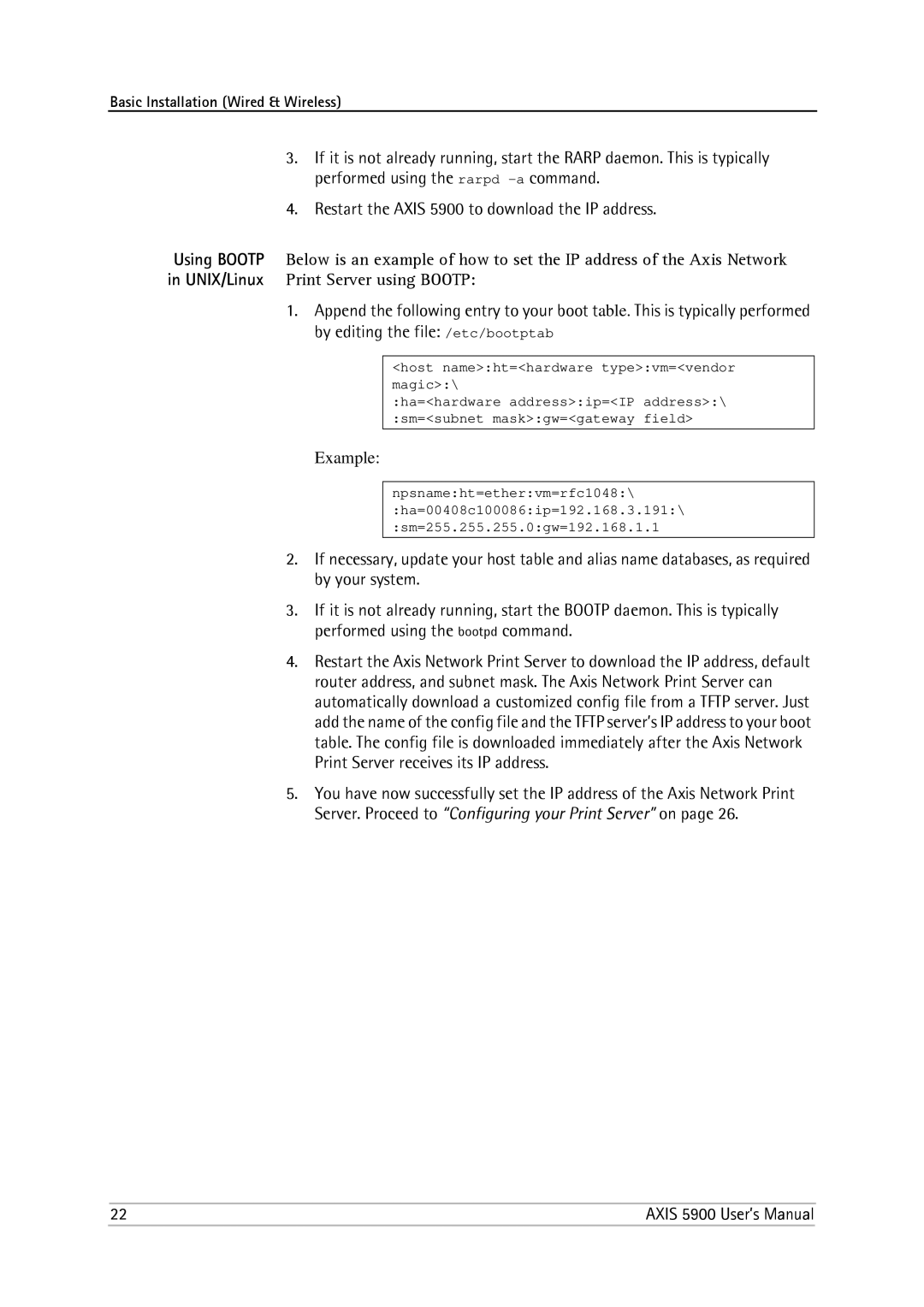 Philips 5900 user manual Example 