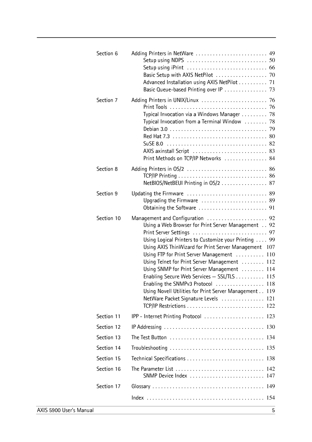 Philips 5900 user manual Typical Invocation from a Terminal Window, Print Methods on TCP/IP Networks Section 