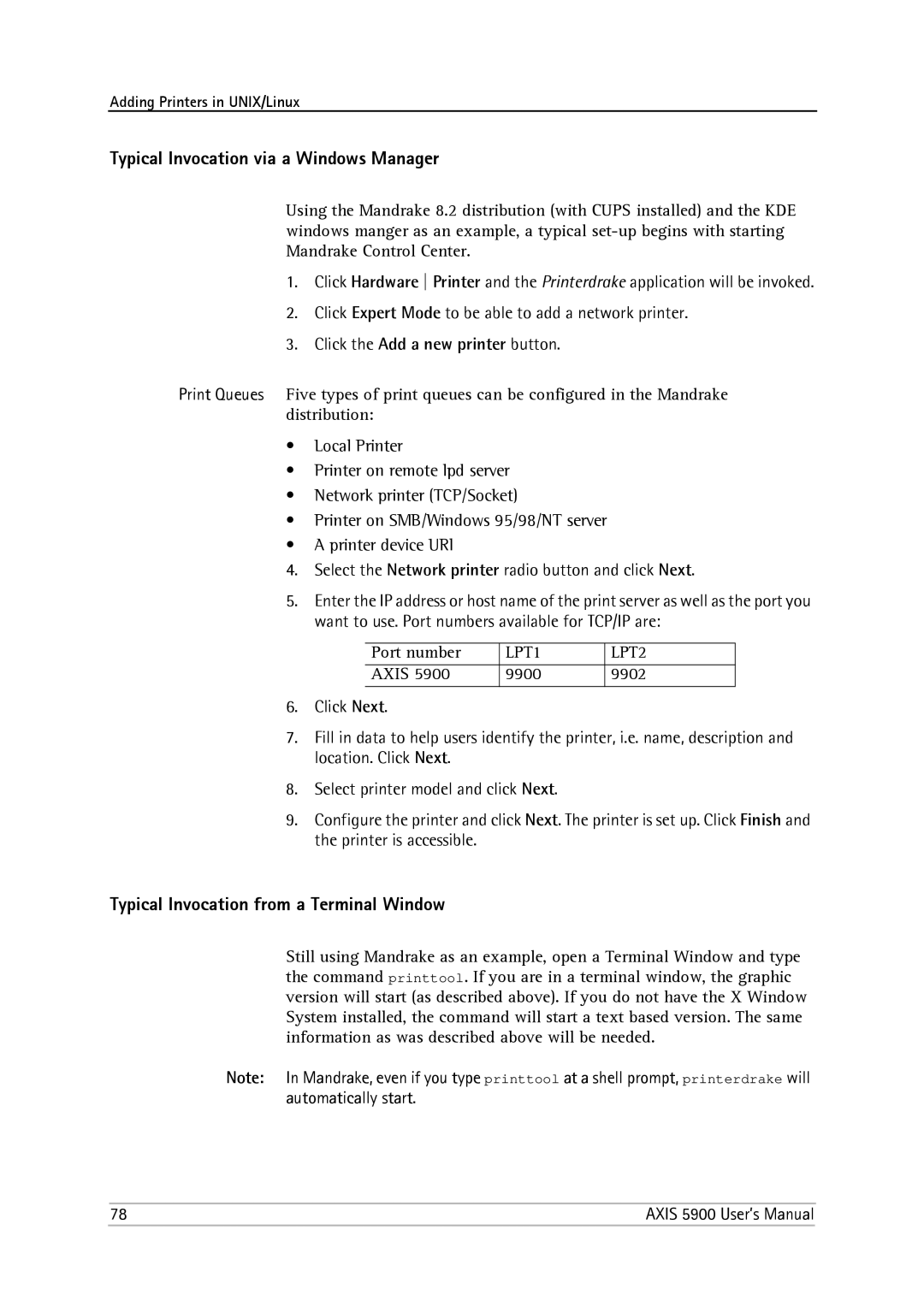 Philips 5900 user manual Typical Invocation via a Windows Manager, Typical Invocation from a Terminal Window 