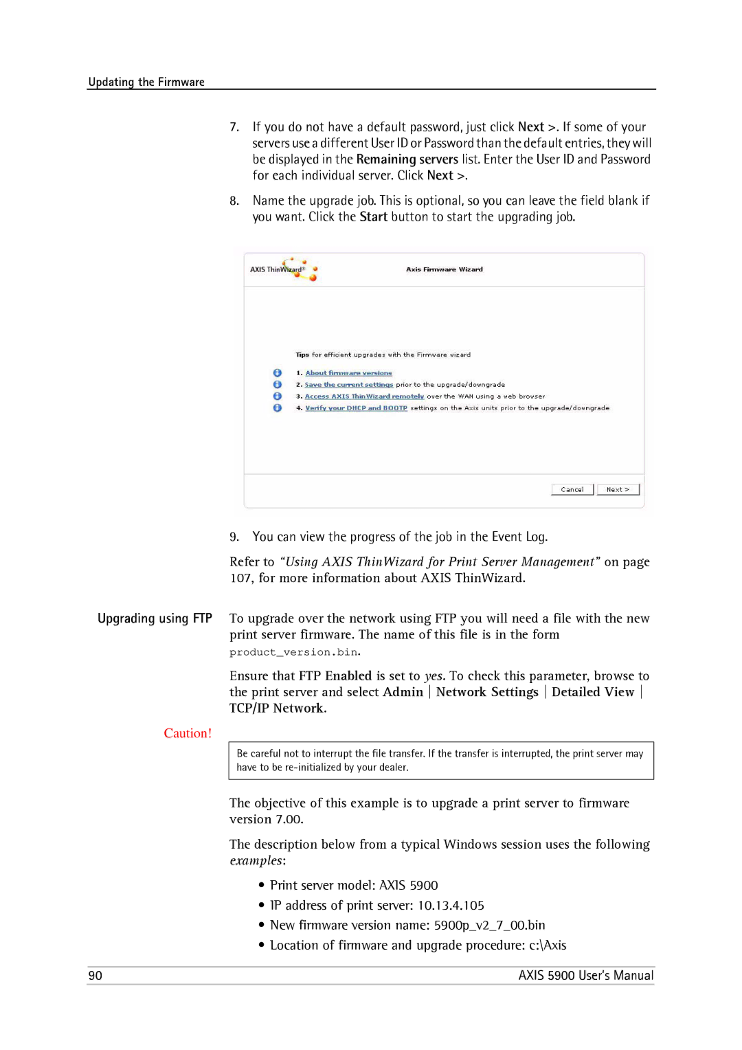 Philips 5900 user manual TCP/IP Network 