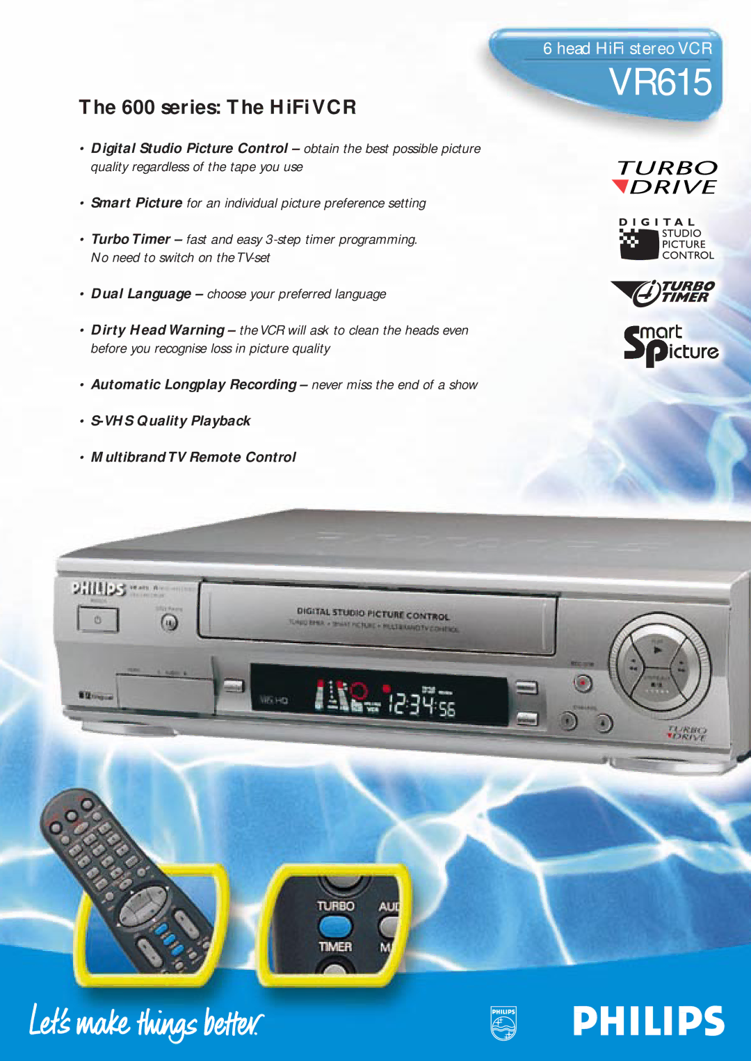 Philips VR615, 600 Series manual 