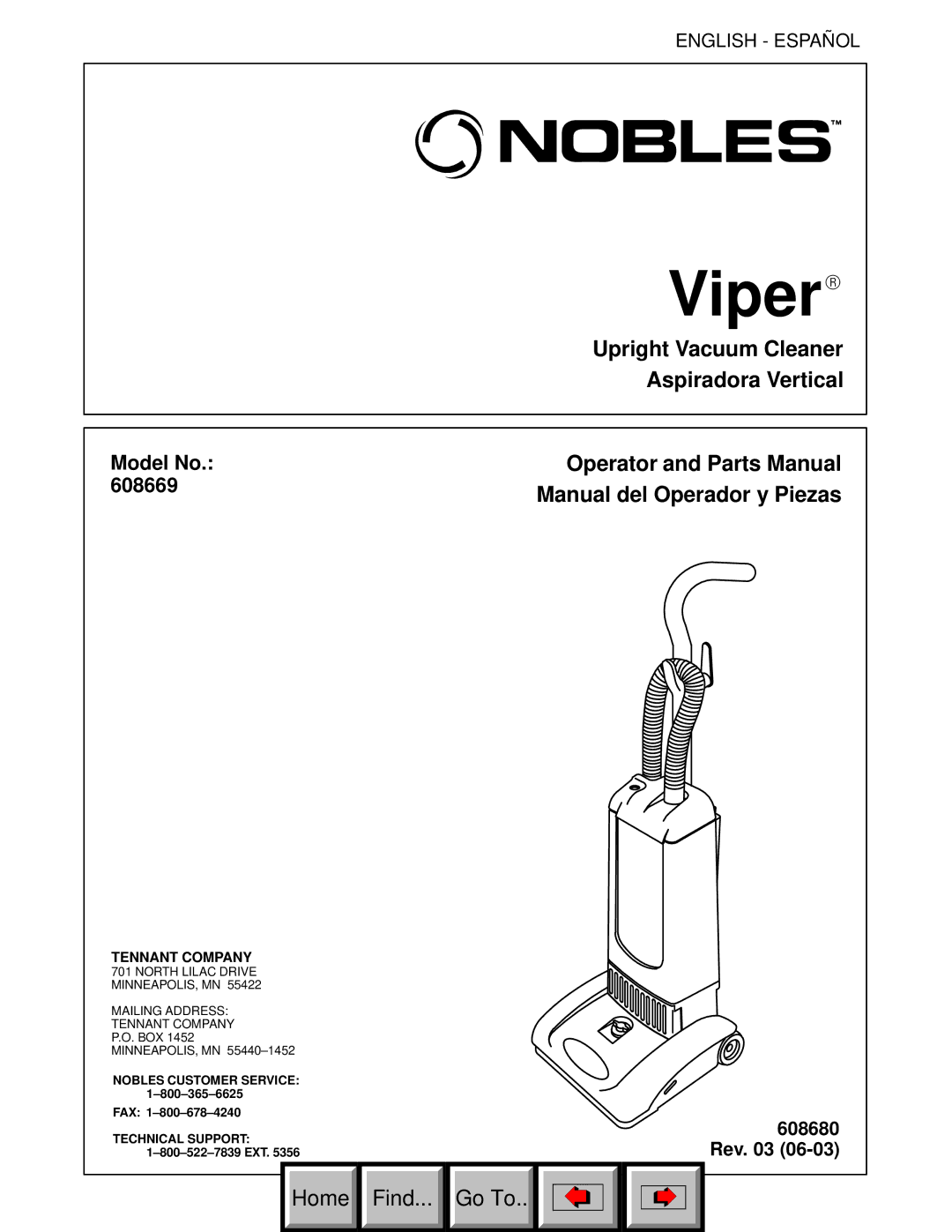 Philips 608669 manual ViperR 