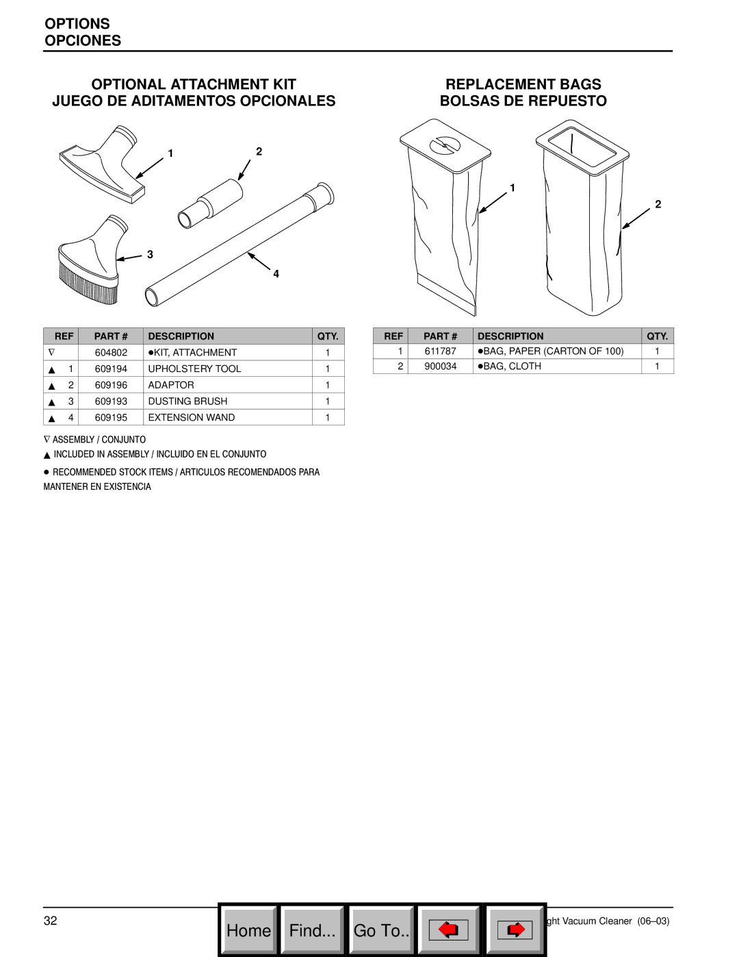 Philips 608669 manual Options Opciones 