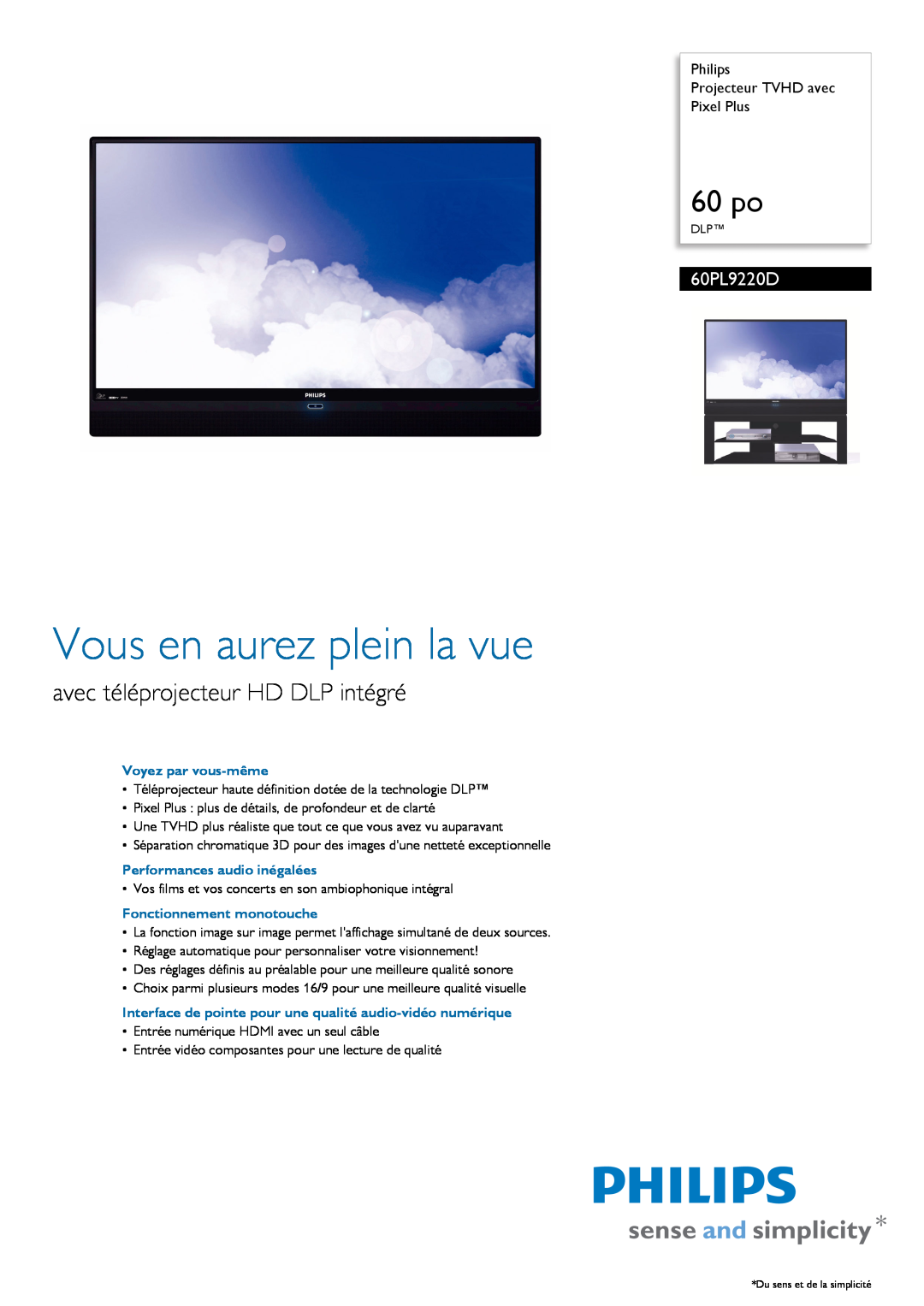 Philips 60PL9220D user manual Français, 50PL9200D, Manuel de l’utilisateur, 60PL9200D, Guía del usuario, Alto, inmediata? 