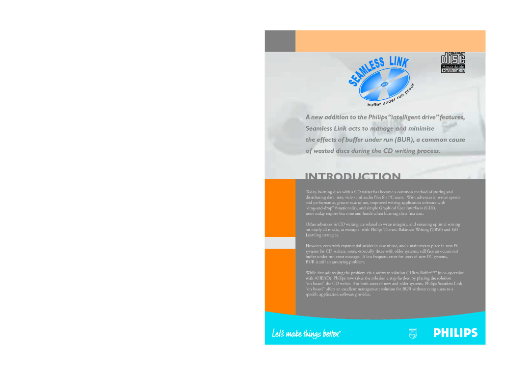 Philips 65100 manual Introduction 