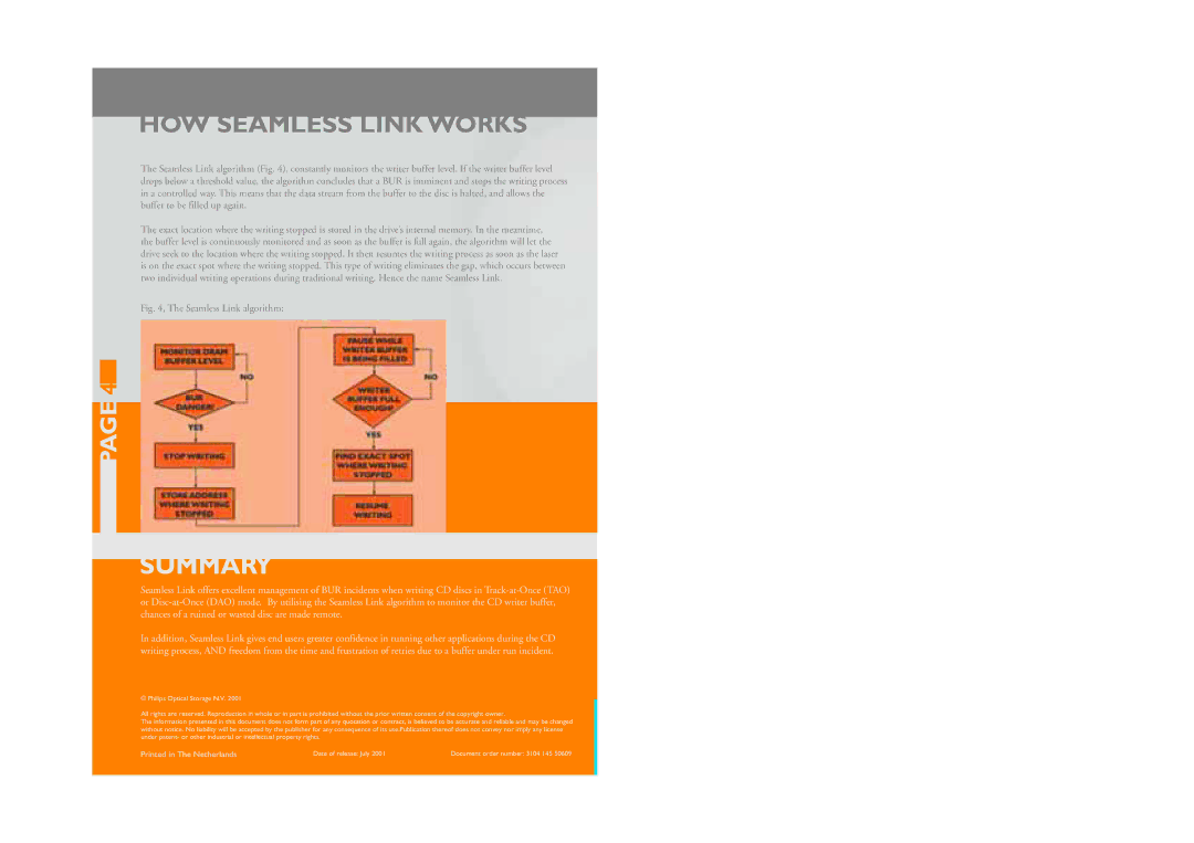 Philips 65100 manual HOW Seamless Link Works, Summary 
