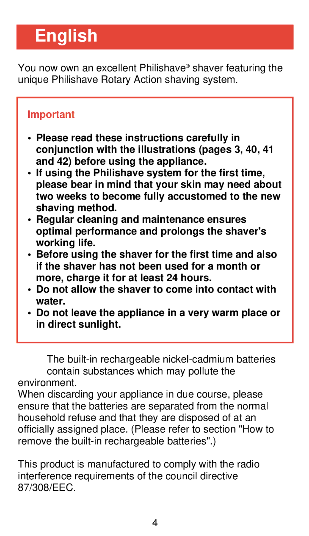 Philips 655 manual English 