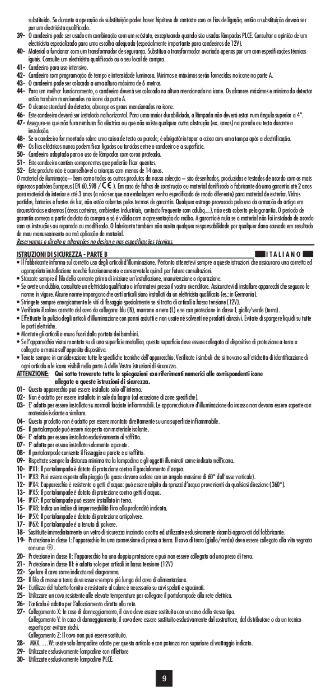 Philips 66701/30/16 user manual Candeeiro para uso intensivo, A L I a N O, Con una 