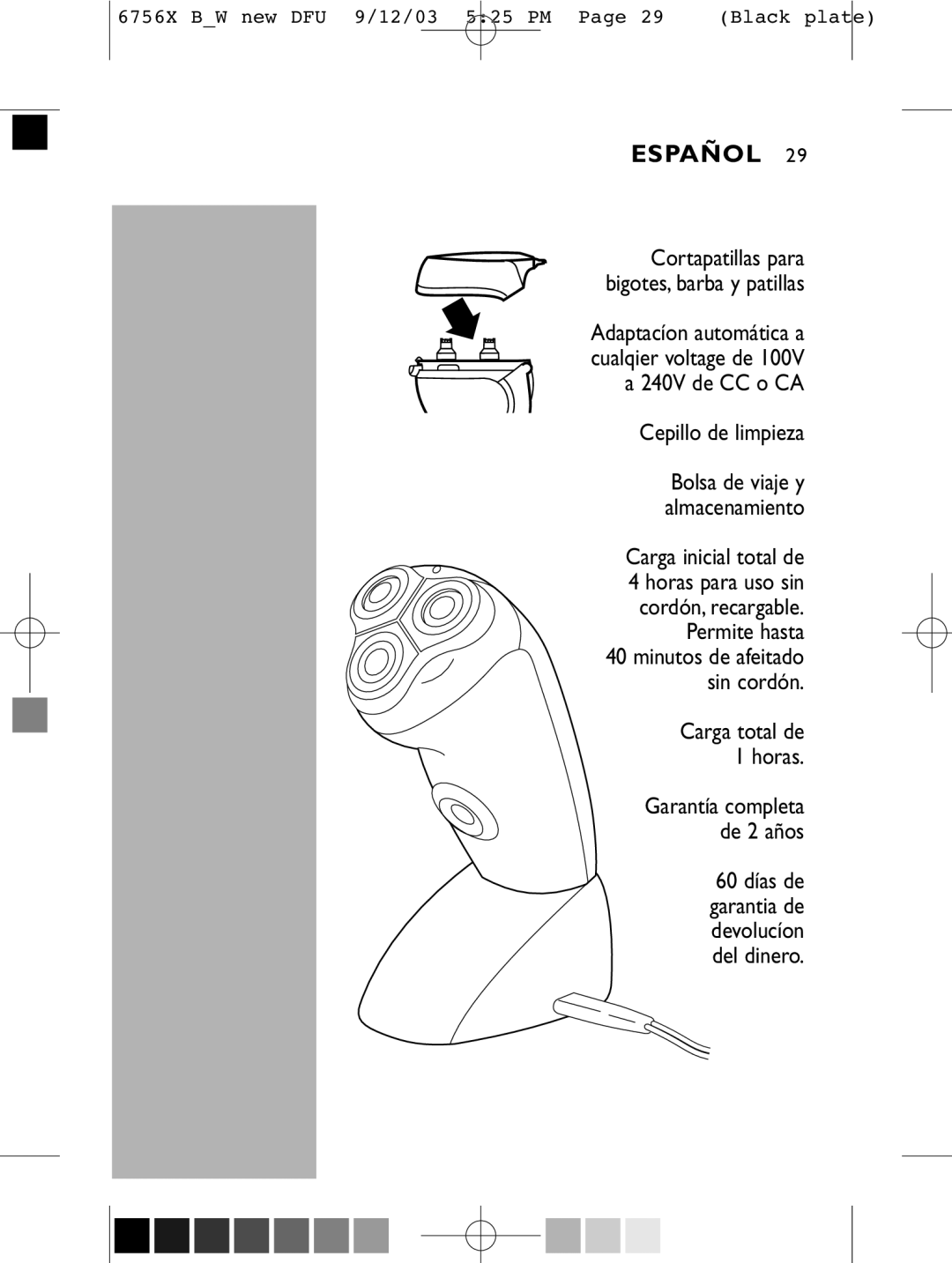 Philips 6756 X manual Cepillo de limpieza 