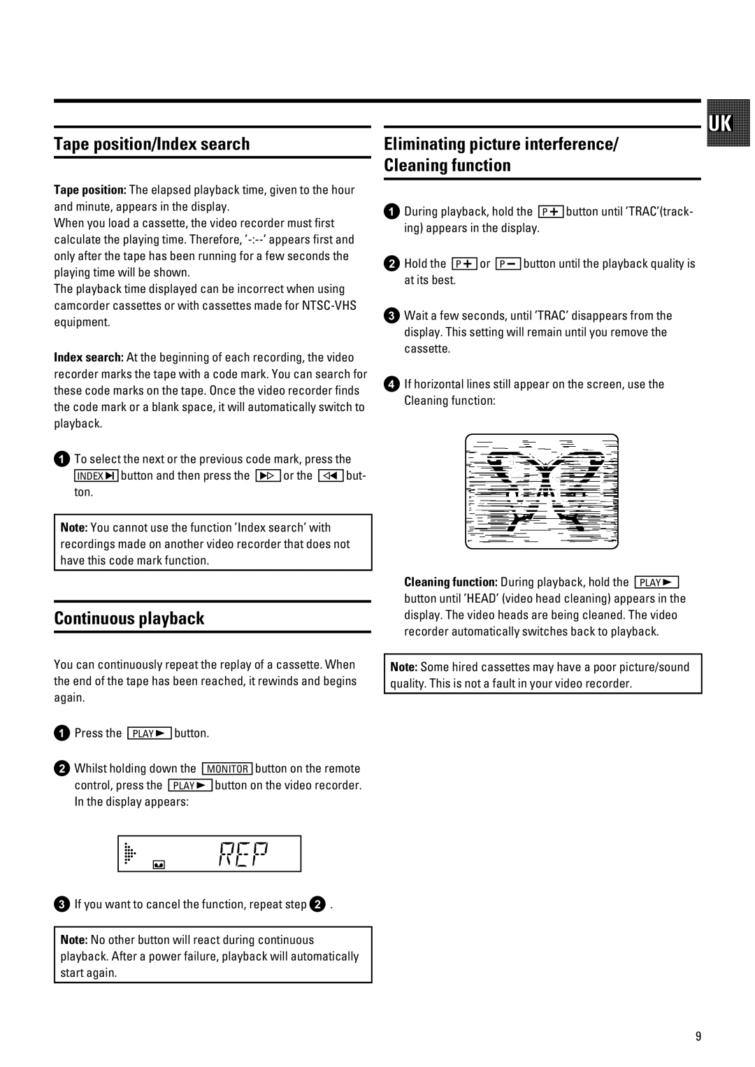 Philips 686 operating instructions Fzw w y z 