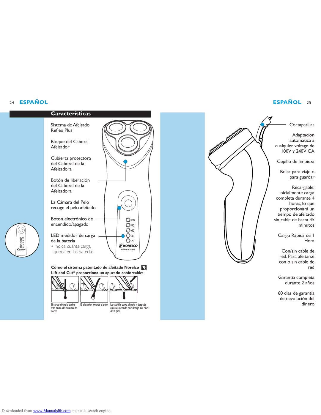 Philips 6863XL manual Características 