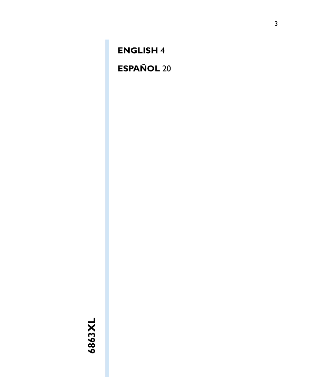 Philips 6863XL manual 