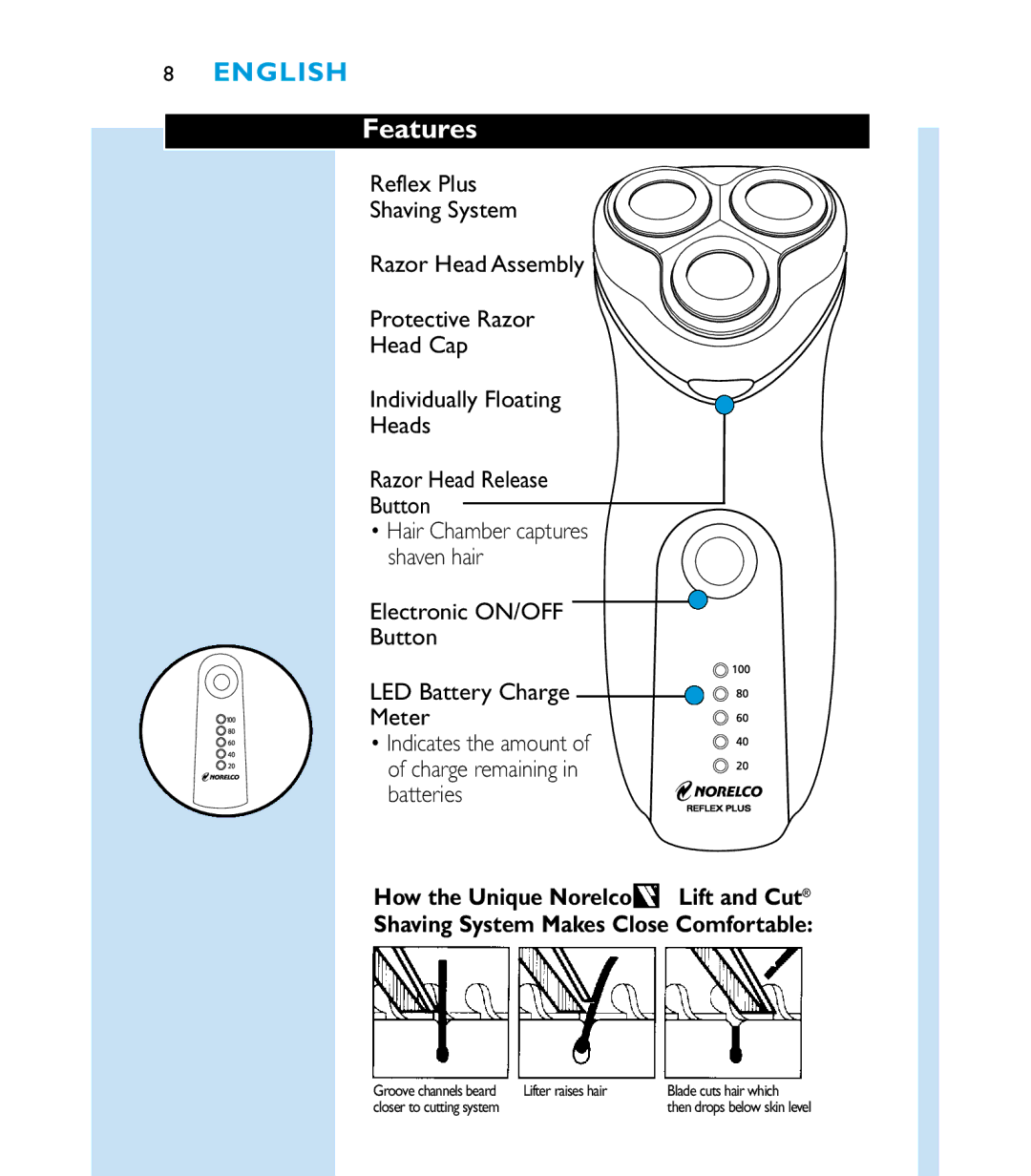 Philips 6863XL manual Features 