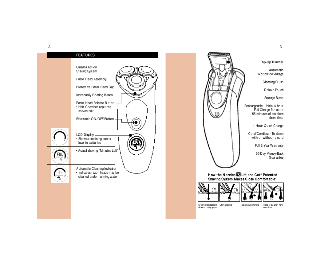 Philips 6891XL, 6890XL manual Features 