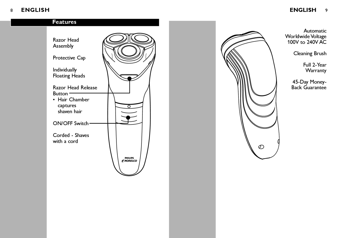 Philips 6900LC manual Features 