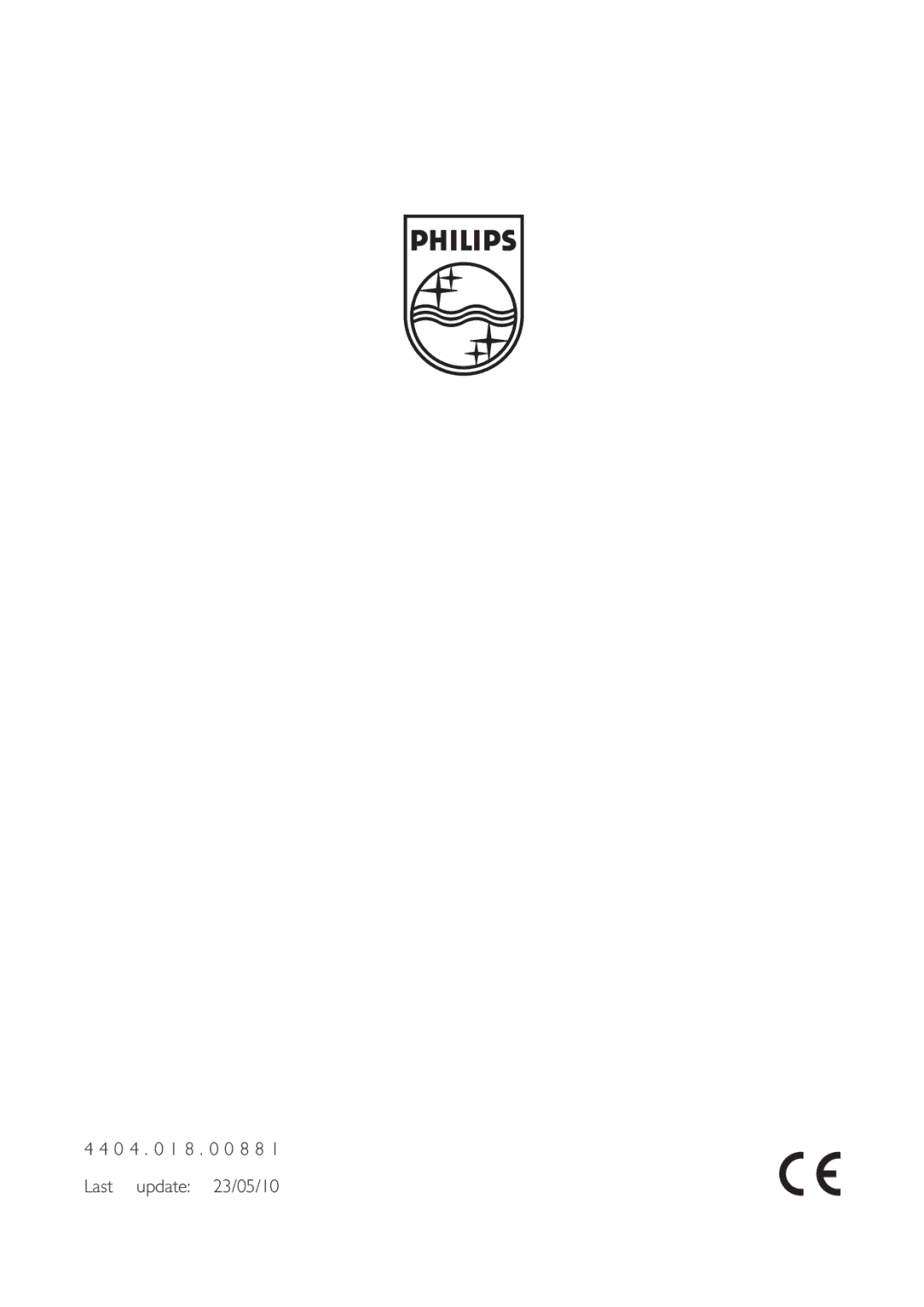 Philips 69165/31 manual 0 4 1 8 0 8 8 Last update 23/05/10 104 