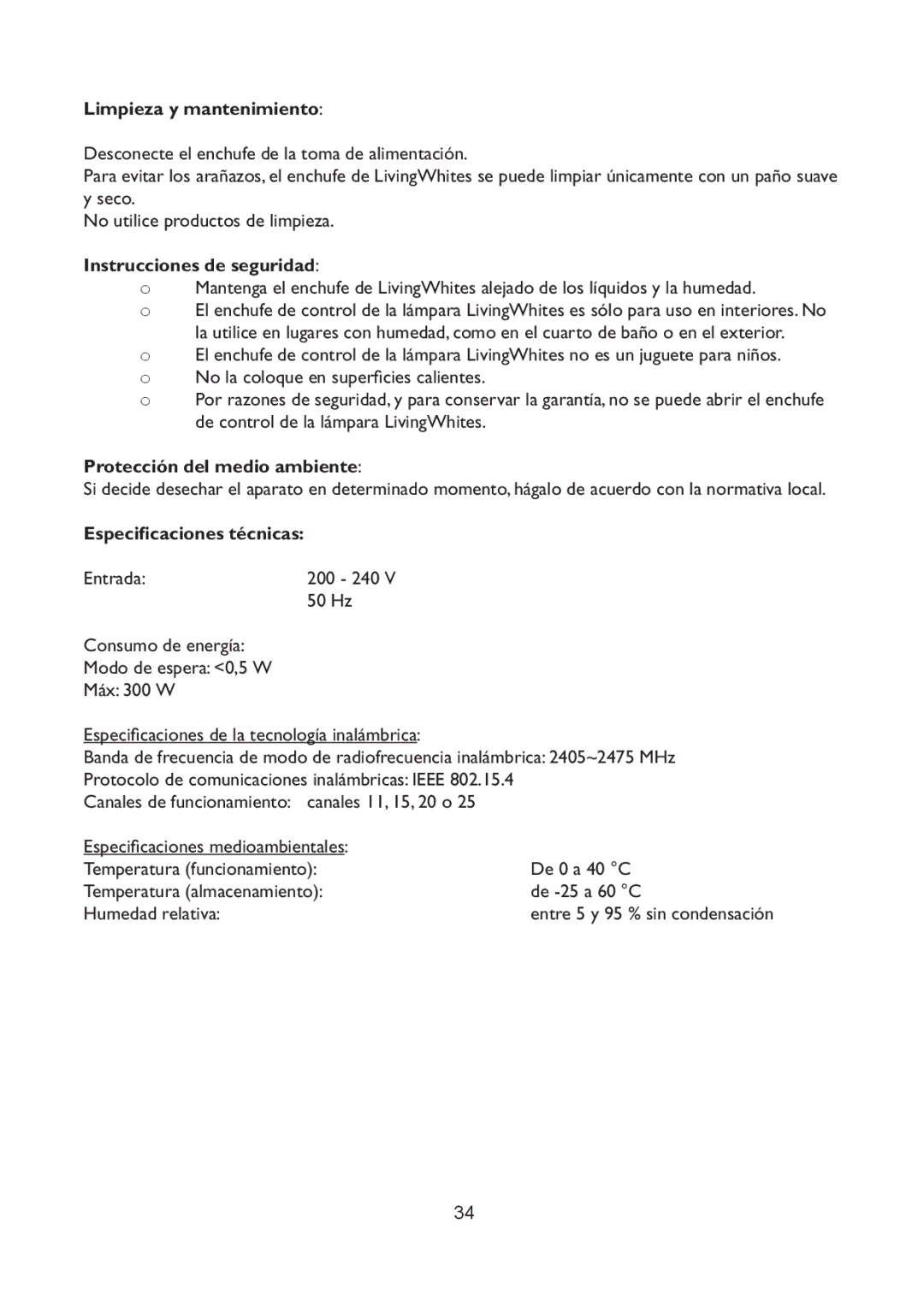 Philips 69165/31 manual Limpieza y mantenimiento, Instrucciones de seguridad, Protección del medio ambiente 