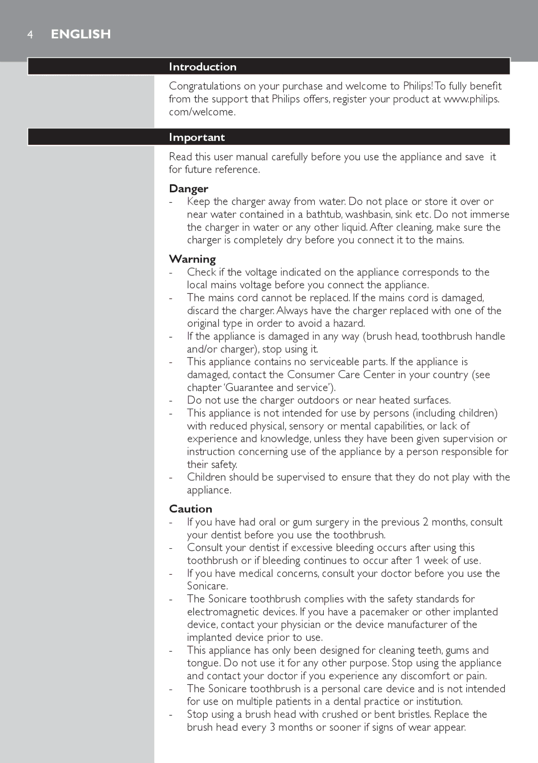 Philips 700 Series manual English, Introduction 