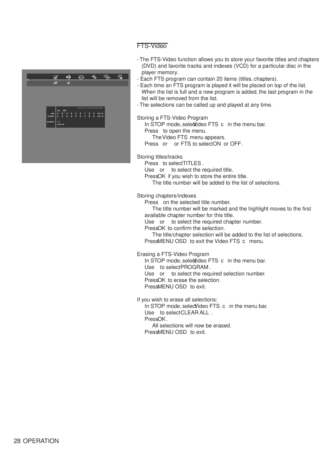 Philips 711 manual FTS-Video 