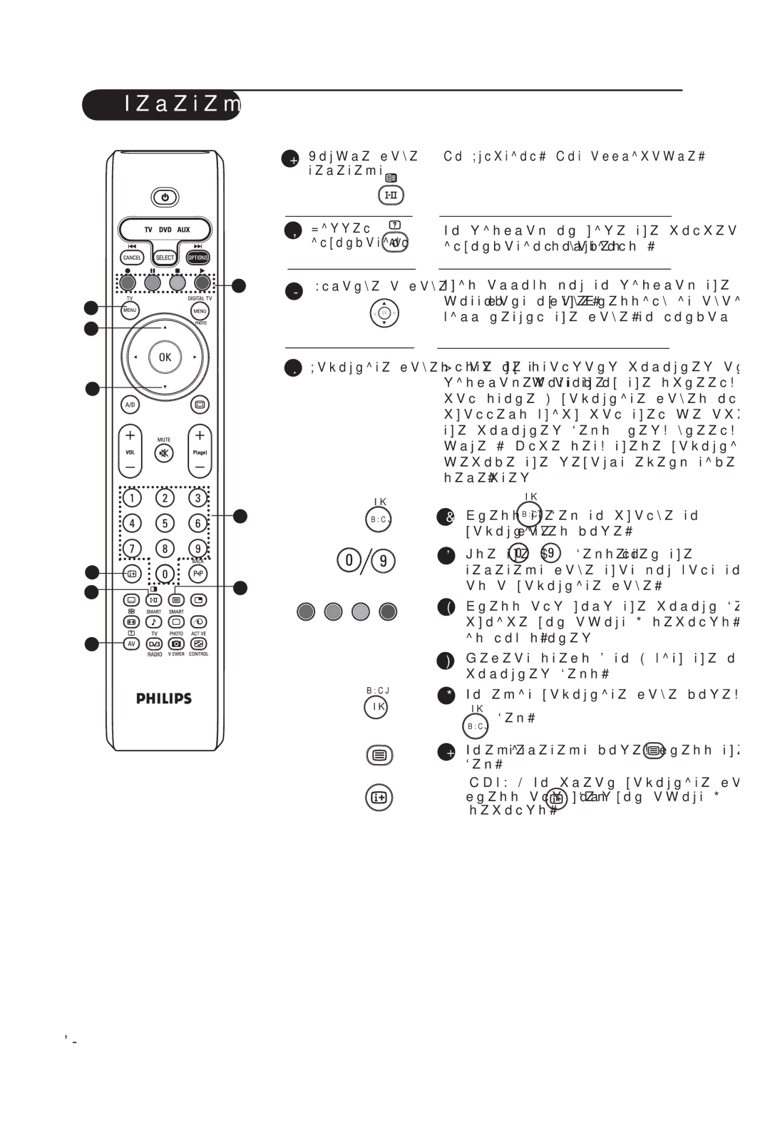 Philips 7521D manual Double page teletext Hiddeninformation, Favourite pages 