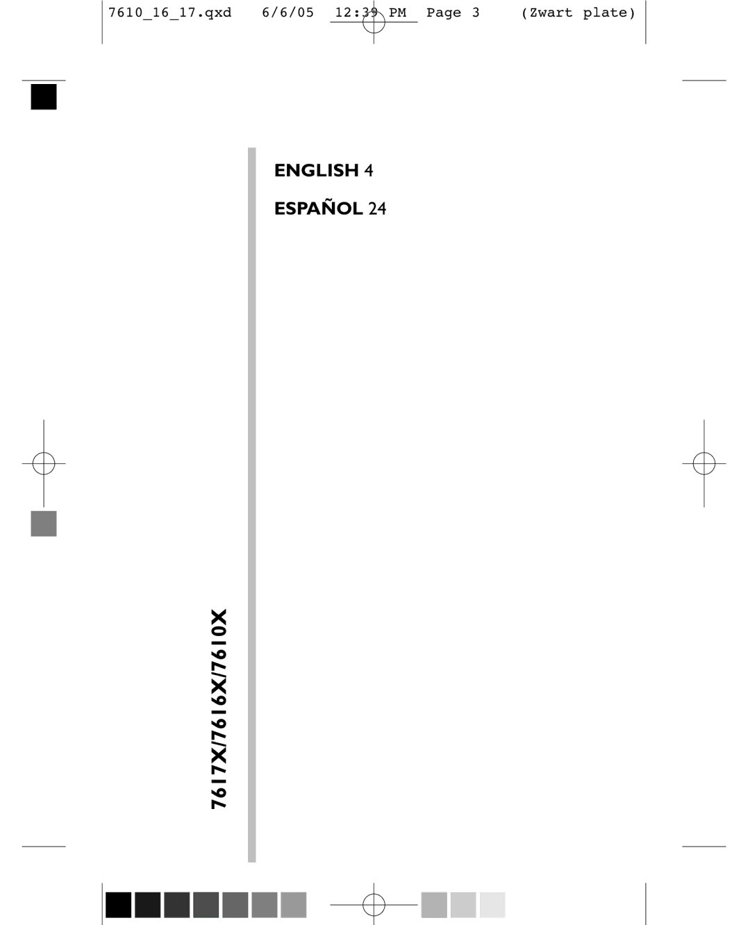 Philips manual 7617X/7616X/7610X 