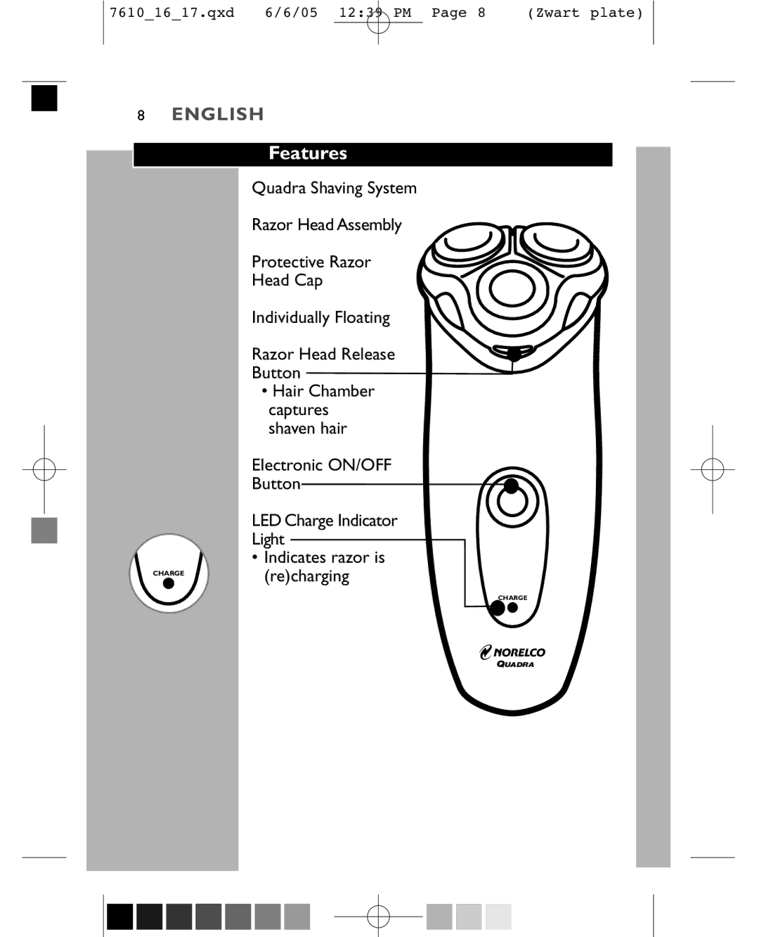 Philips 7616X, 7610X manual Features 