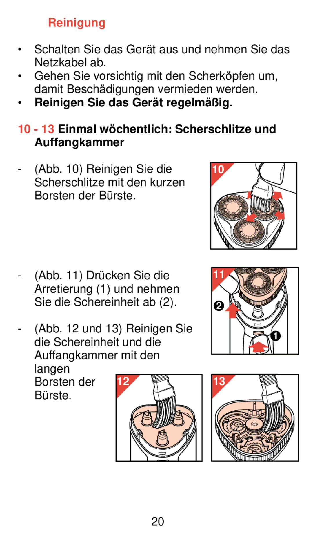 Philips 775 manual Reinigung 