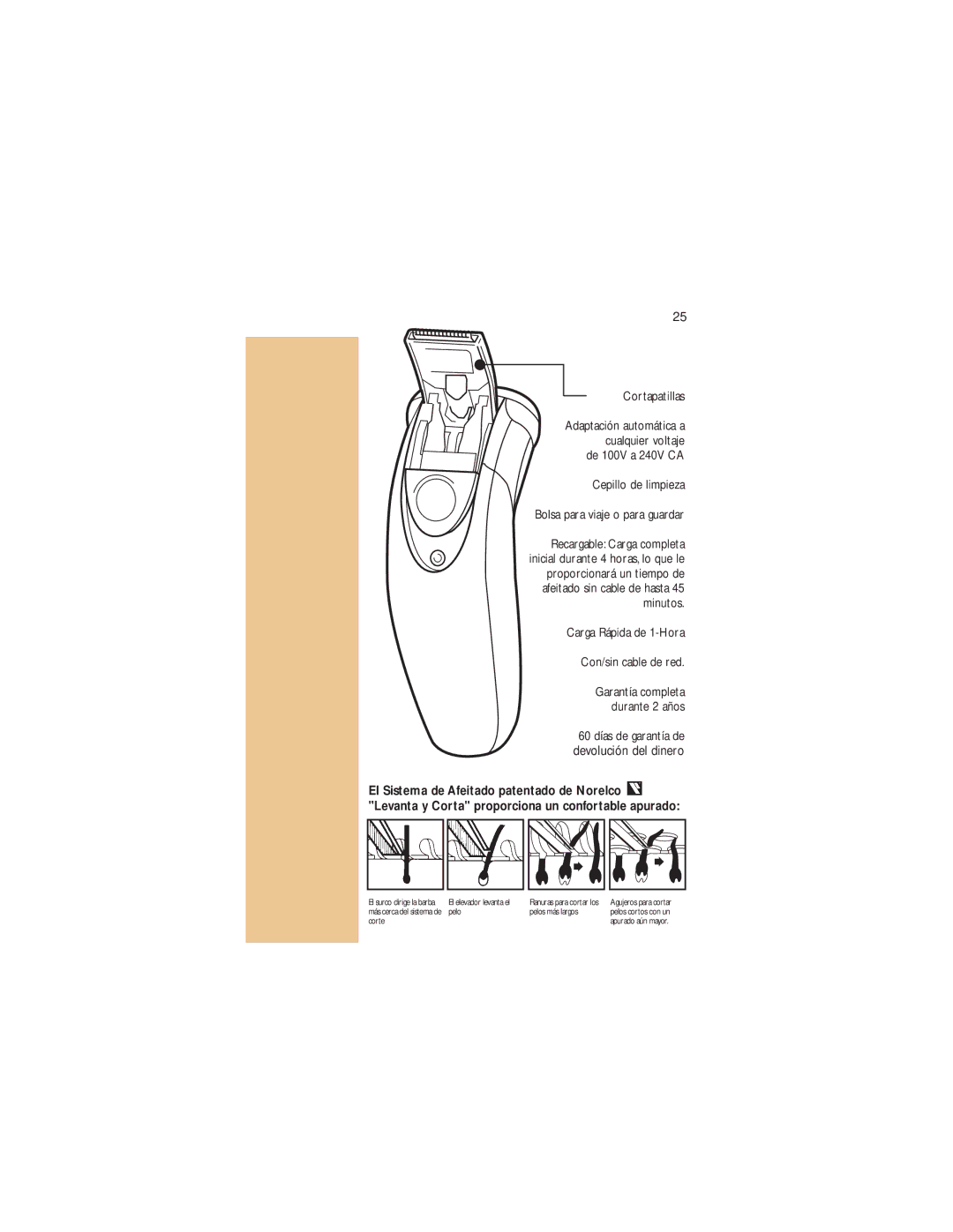 Philips 7825XL manual Devolución del dinero 