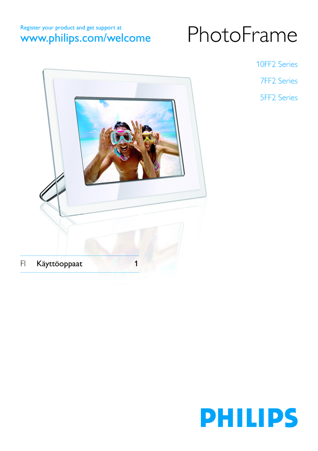 Philips 10FF2 Series, 7FF2 Series, 5FF2 Series manual PhotoFrame 