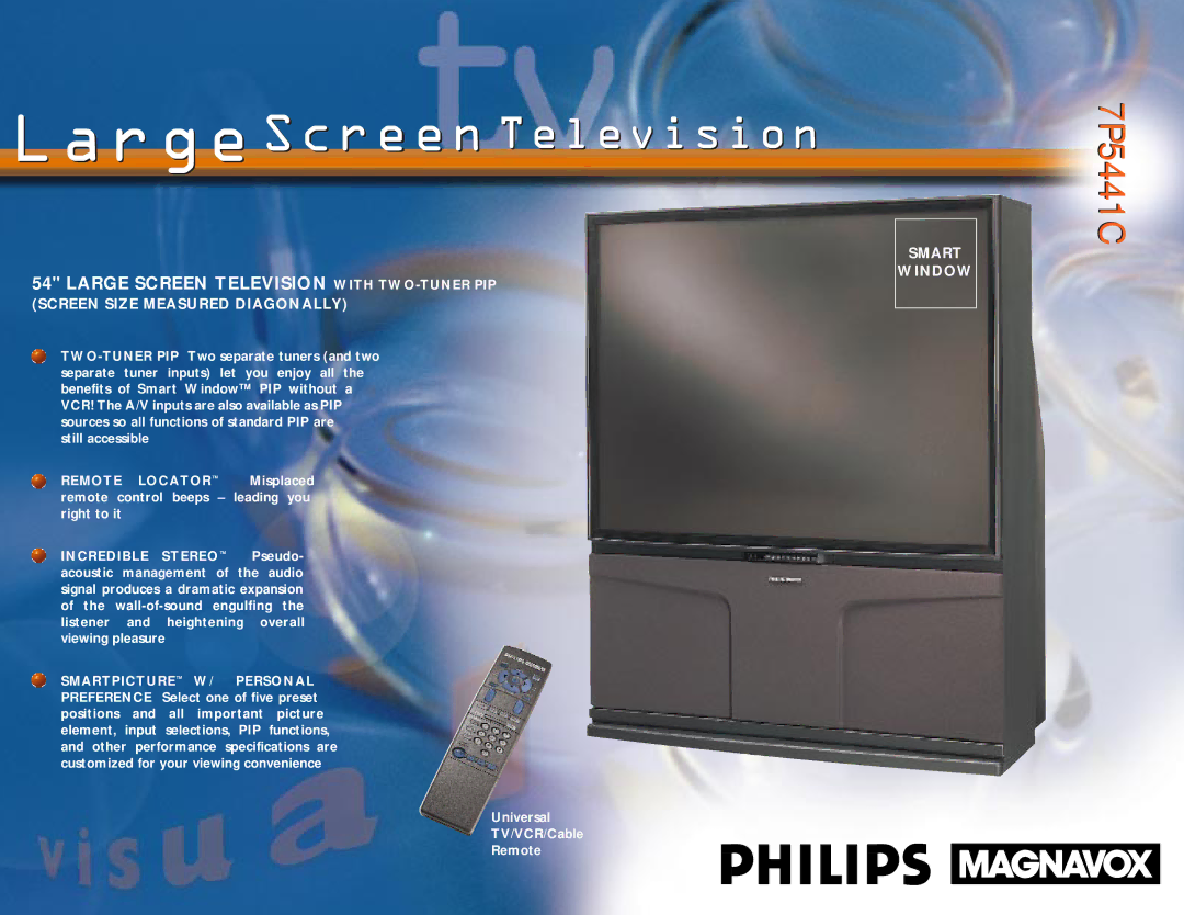 Philips specifications 7P5441C7P5441C 