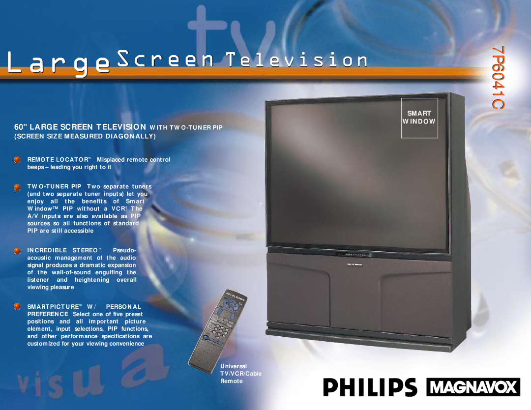 Philips specifications 7P6041C7P6041C 