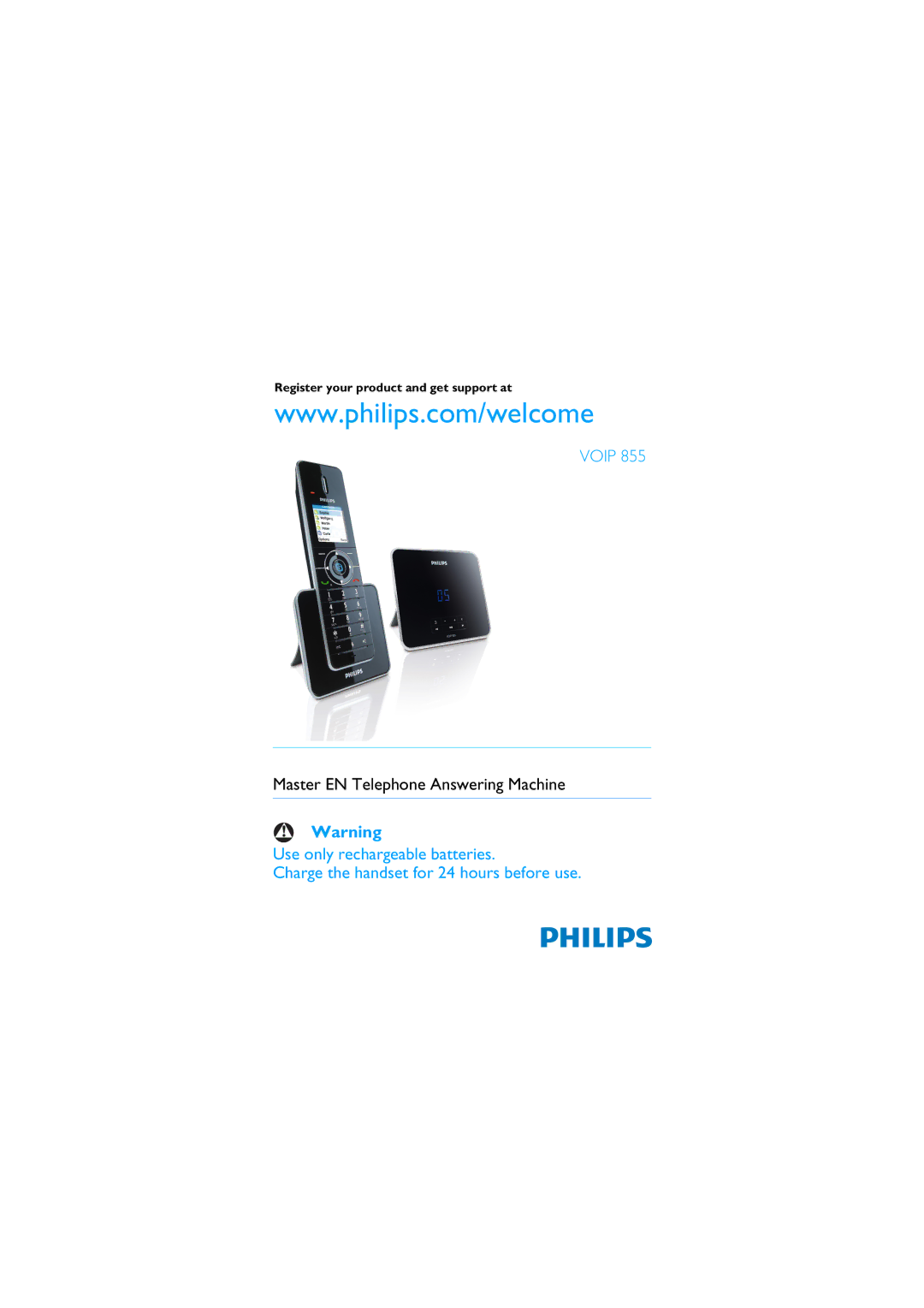 Philips 855 manual Voip 