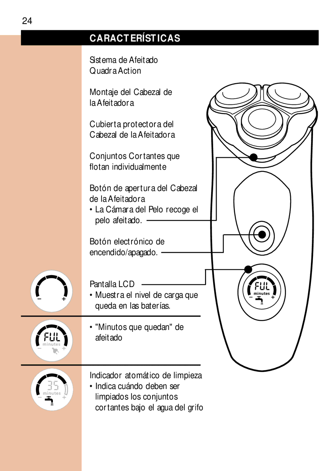 Philips 85XL 3, 6886, 7885, 6887 manual Características 