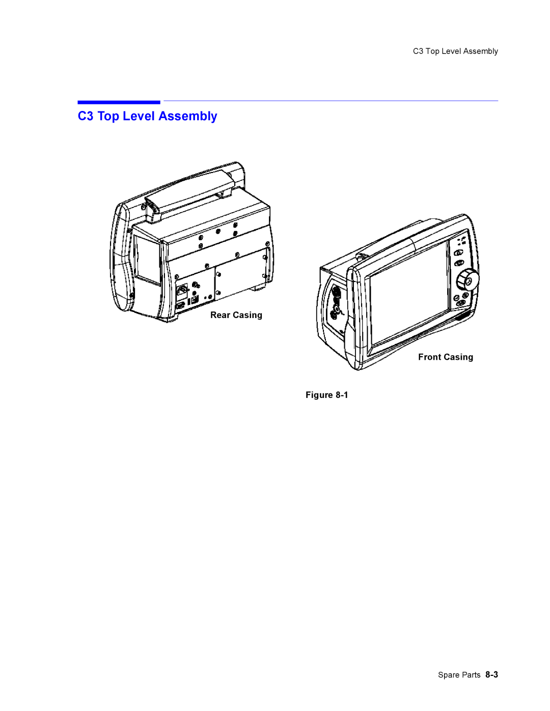 Philips 862474, 862478 manual C3 Top Level Assembly, Rear Casing Front Casing 