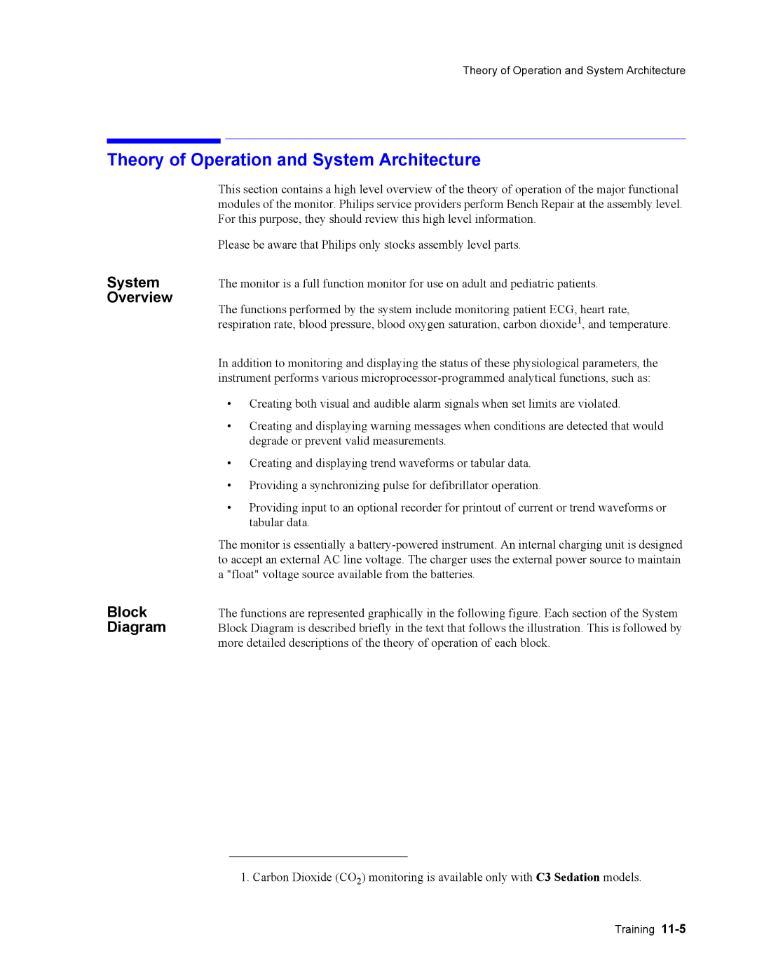 Philips 862474, 862478 manual Theory of Operation and System Architecture, Overview, Block, Diagram 