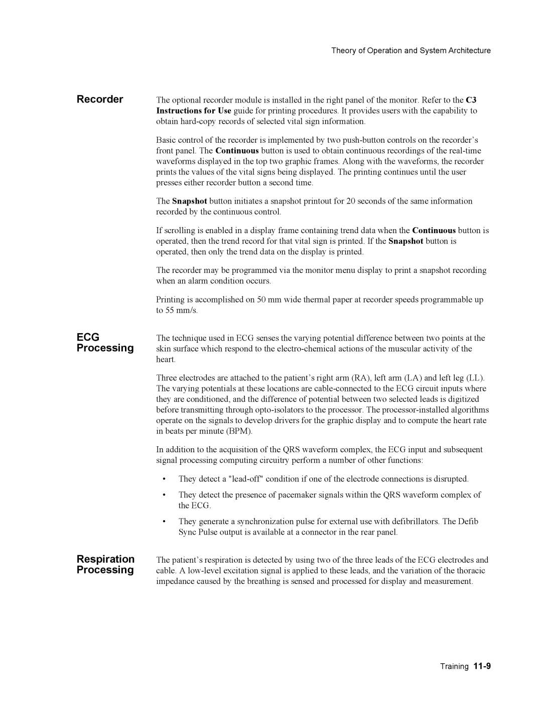 Philips 862474, 862478 manual Recorder, Processing 