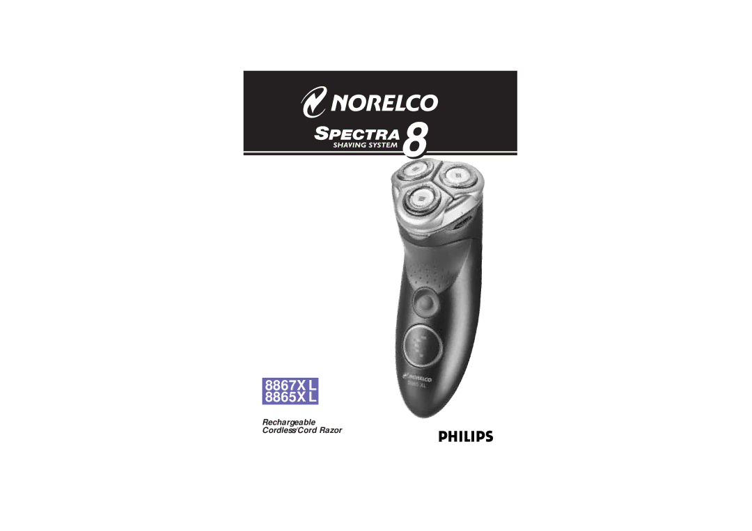 Philips manual 8867XL 8865XL 