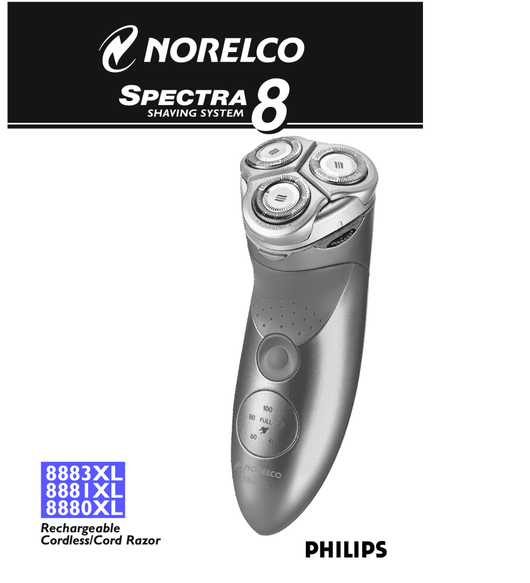 Philips manual 8883XL 8881XL 8880XL 