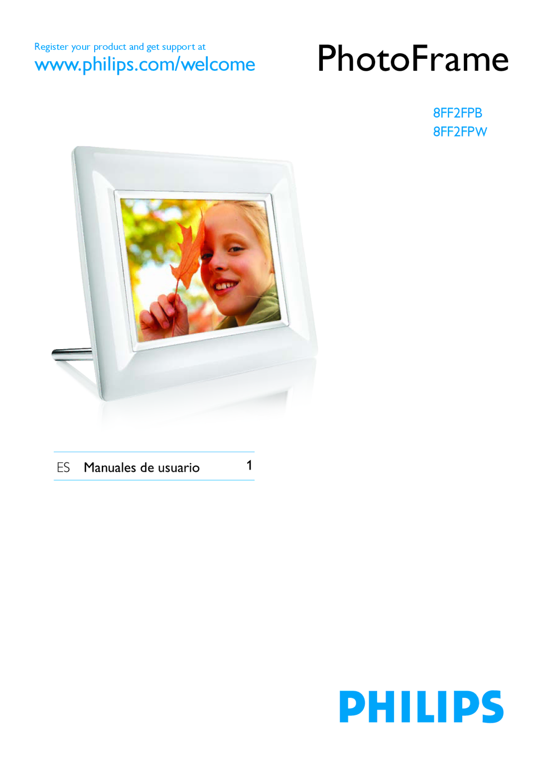 Philips 8FF2FP manual PhotoFrame 