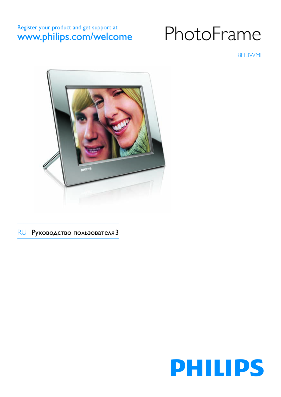 Philips 8FF3WMI manual PhotoFrame, SV Användarhandbok, Register your product and get support at 