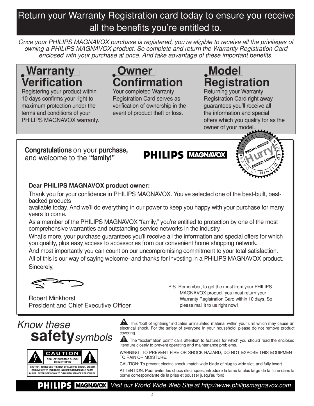 Philips 8P6054C warranty Warranty Verification 