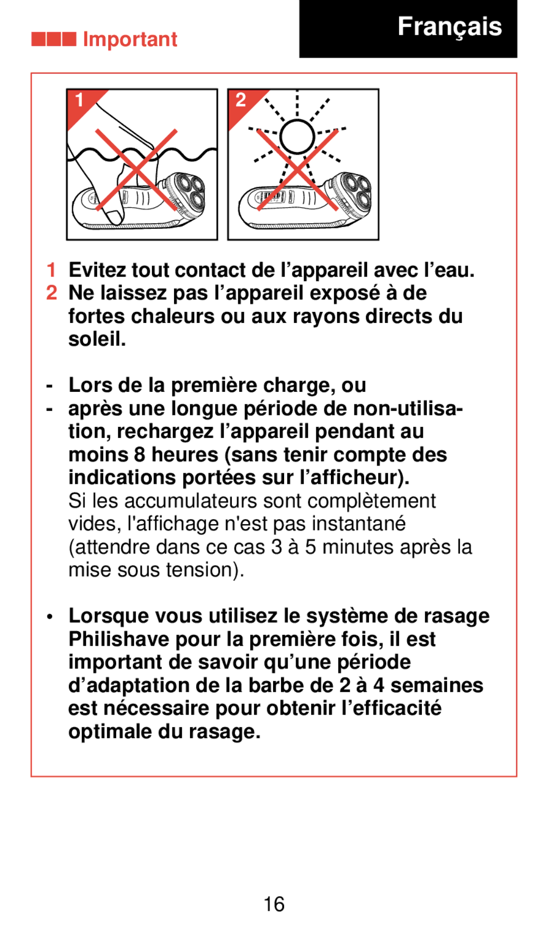 Philips 920 manual Franç ais 