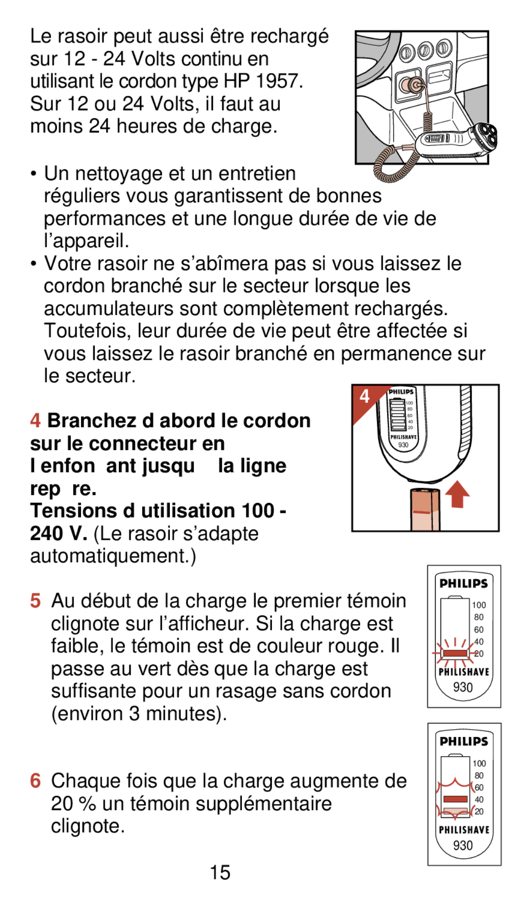 Philips 930 manual 