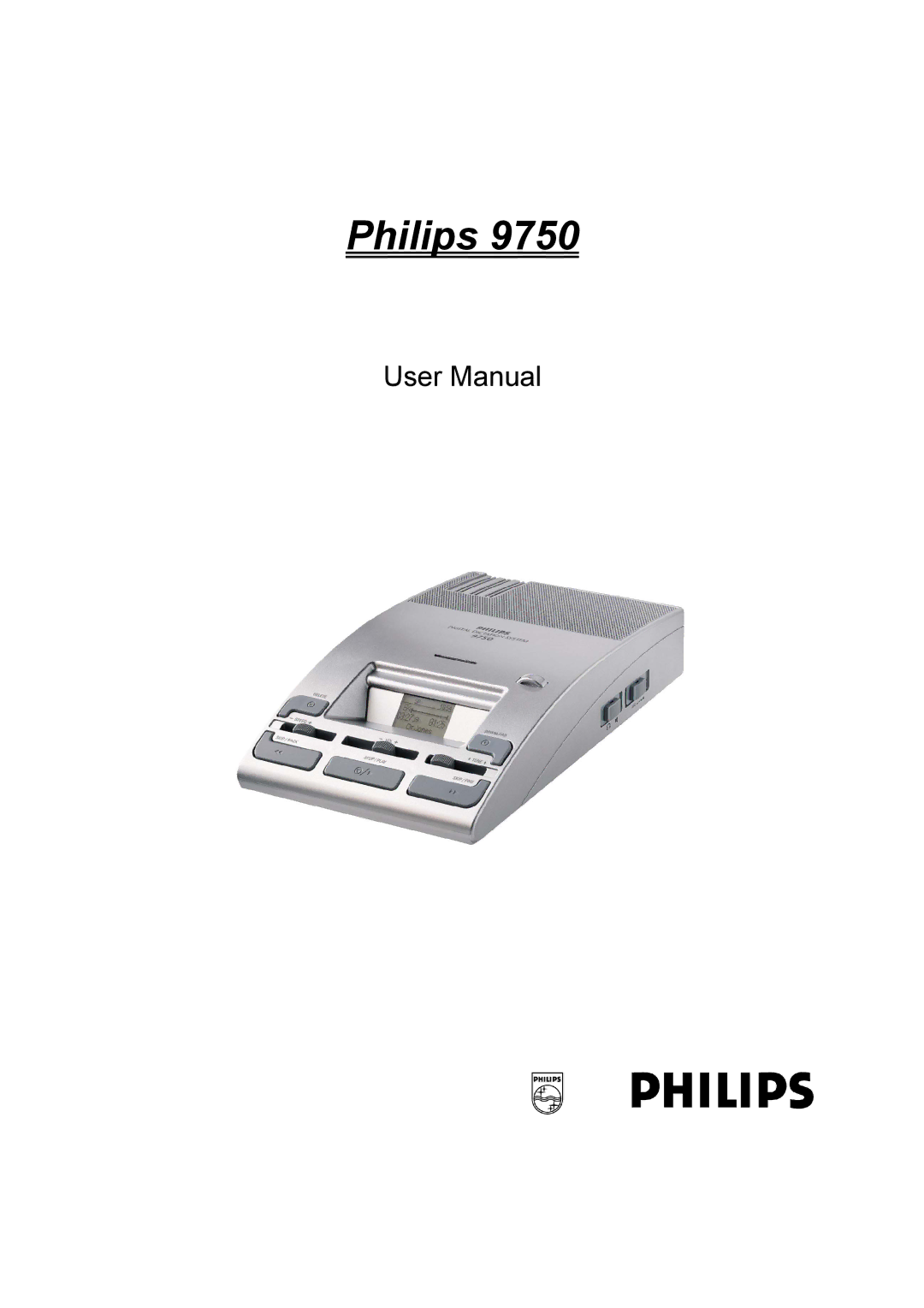 Philips 9750 user manual Philips 