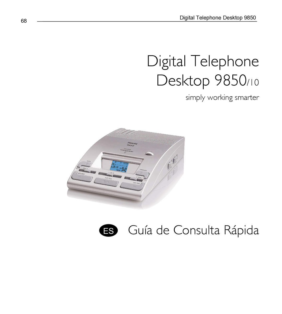 Philips 9850 manual ES Guía de Consulta Rápida 