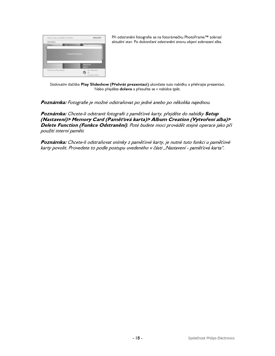 Philips 9FF2CWO, 9FF2CMI, 9FF2CME, 9FF2M4 user manual Společnost Philips Electronics 