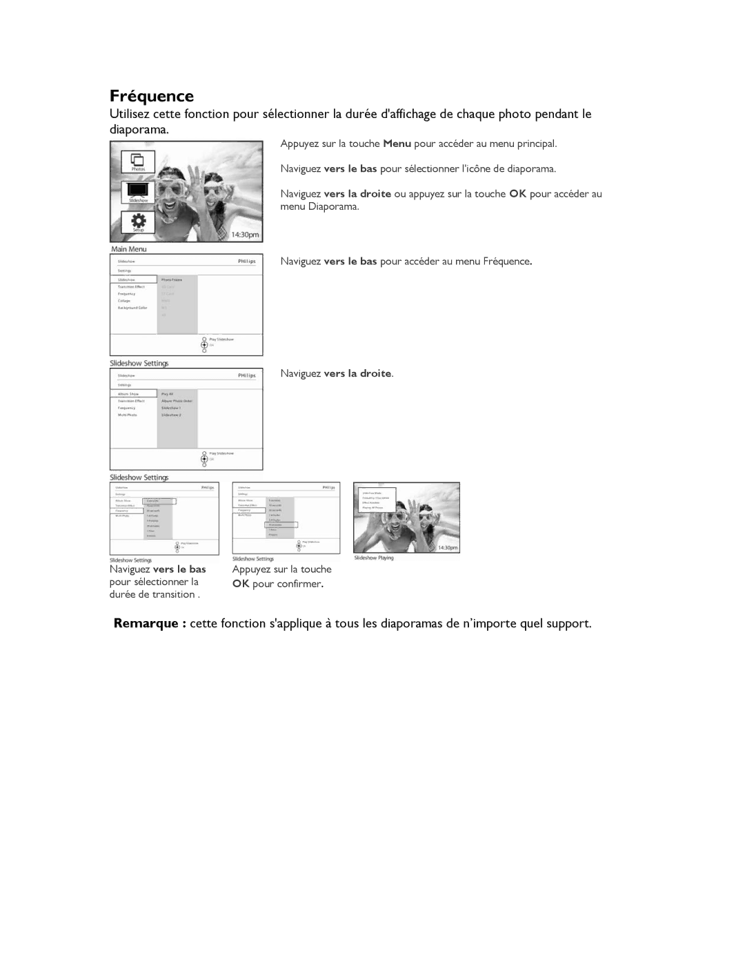 Philips 9FF2CME, 9FF2CMI, 9FF2M4, 9FF2CWO user manual Fréquence 