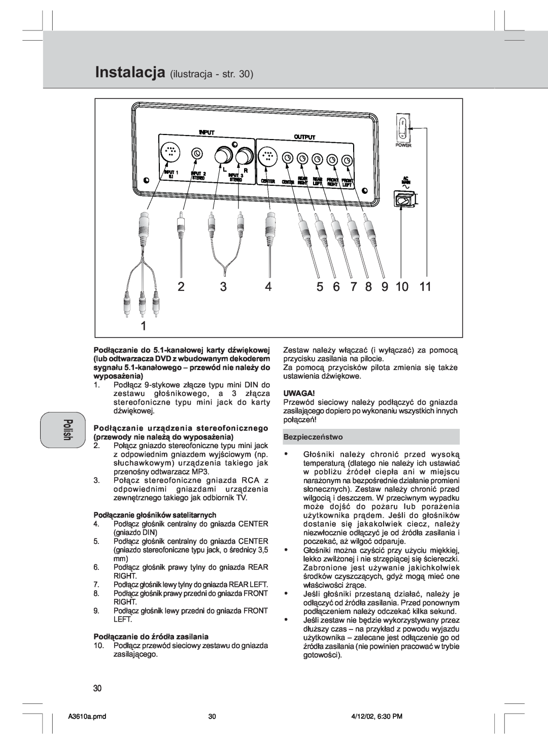 Philips A3.610, MMS316 manual 5 6, Instalacja ilustracja - str 