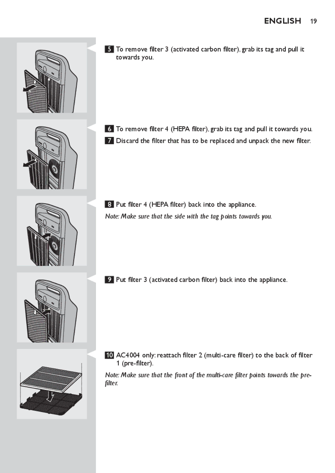 Philips AC4004, AC4002 user manual English 