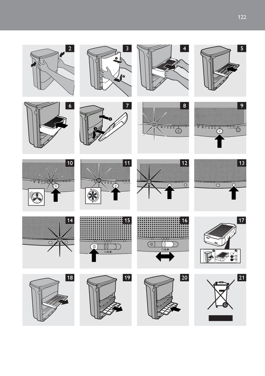 Philips AC4052, AC4054, AC4064 manual 122 